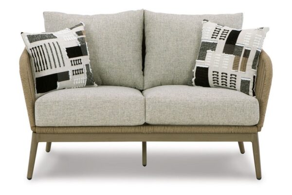 Swiss Valley Beige Loveseat W/Cushion - Image 3