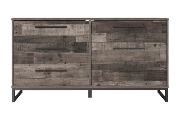 Neilsville Multi Gray Six Drawer Dresser - Image 3