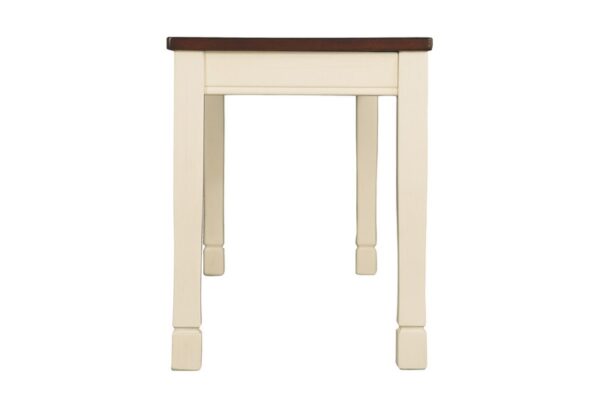 Whitesburg Brown / Cottage White Large Dining Room Bench - Image 8