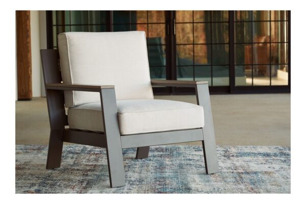 Tropicava Taupe / White Lounge Chair W/Cushion - Image 2