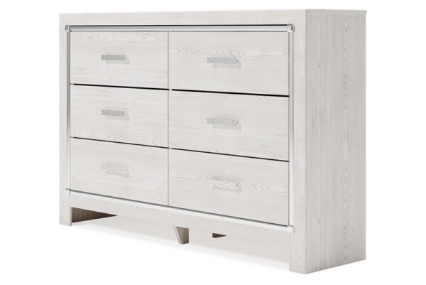 Altyra White Six Drawer Dresser - Image 4