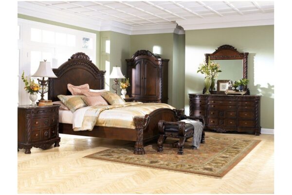 North Shore Dark Brown Queen Panel Bed - Image 2