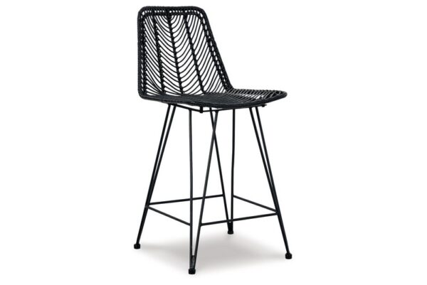 Angentree Black Barstool (Set of 2) - Image 5