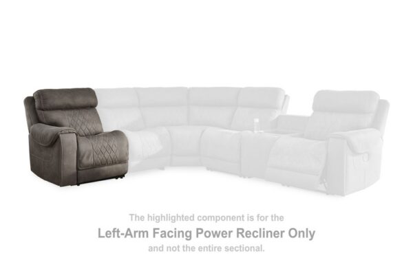 Hoopster Gunmetal Laf Zero Wall Power Recliner - Image 4