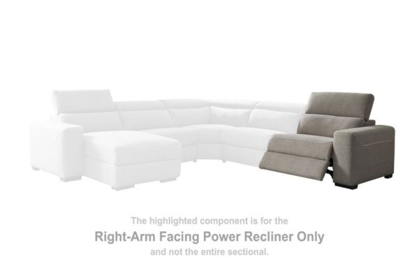 Mabton Gray Raf Zero Wall Power Recliner - Image 2