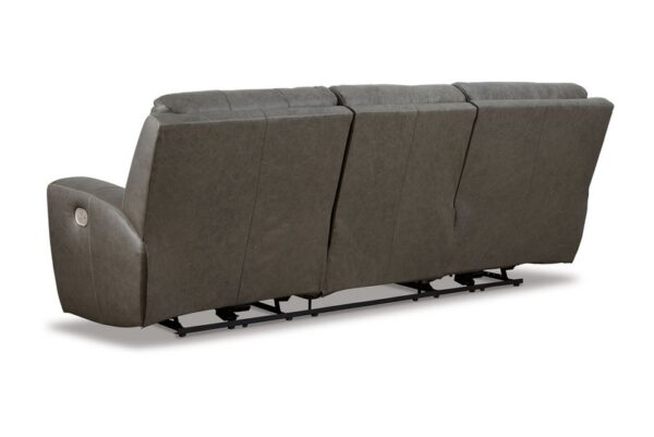 Roman Smoke Pwr Rec Sofa With Adj Headrest - Image 8