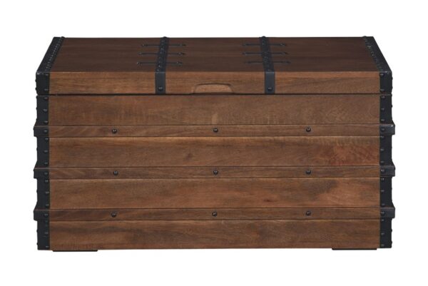 Kettleby Brown Storage Trunk - Image 3