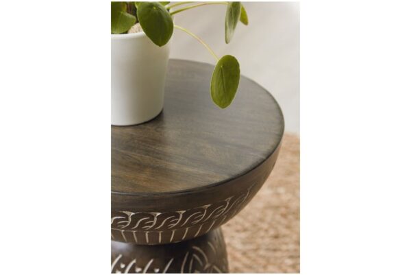 Hadcher Cream / Brown Accent Table - Image 4