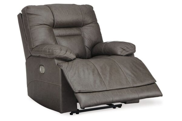 Wurstrow Smoke Pwr Recliner/Adj Headrest - Image 3