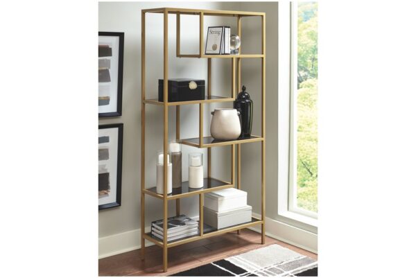 Frankwell Gold Finish Bookcase - Image 2