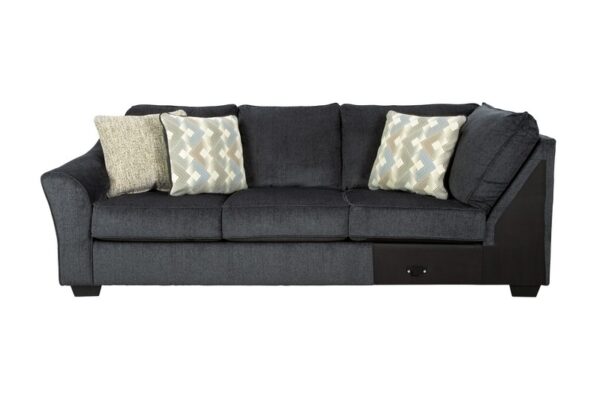 Eltmann Slate Laf Sofa W/Corner Wedge - Image 3