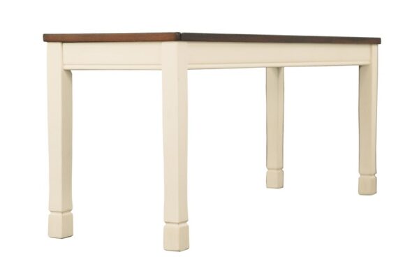 Whitesburg Brown / Cottage White Large Dining Room Bench - Image 4