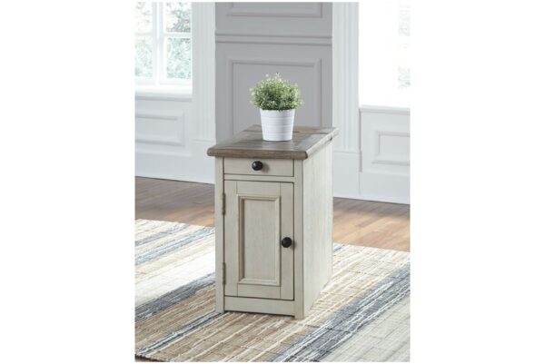 Bolanburg White / Brown / Beige Chair Side End Table Door - Image 2