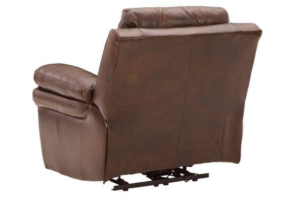 Edmar Chocolate Pwr Recliner/Adj Headrest - Image 6