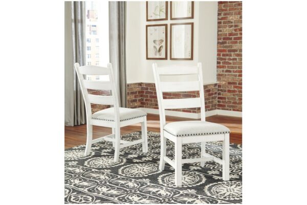 Valebeck Beige / White Dining Uph Side Chair (Set of 2) - Image 4