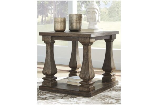 Johnelle Gray Rectangular End Table - Image 2