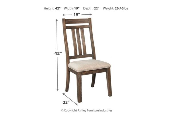 Wyndahl Rustic Brown Dining Uph Side Chair (Set of 2) Slatback - Image 5