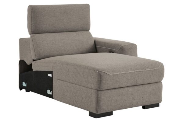 Mabton Gray Raf Pwr Reclining Back Chaise - Image 3