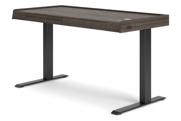 Zendex Dark Brown Adjustable Height Desk - Image 5