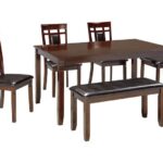 Bennox Brown Dining Room Table Set (Set of 6)