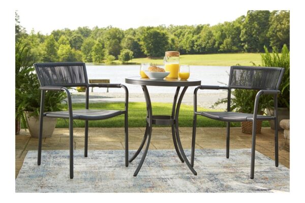 Crystal Gray Chairs W/Table Set (Set of 3) - Image 8