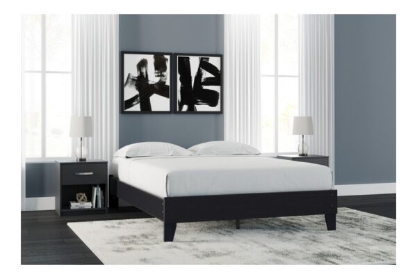 Finch Black Queen Platform Bed - Image 3