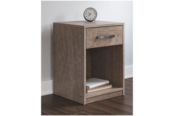 Flannia Gray One Drawer Night Stand - Image 2