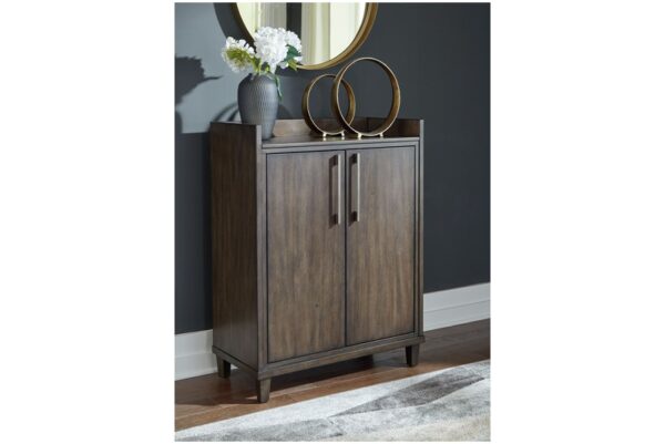 Wittland Dark Brown Bar Cabinet - Image 2