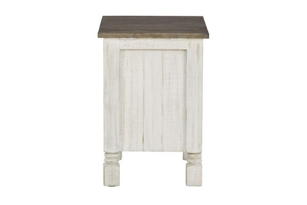 Havalance White / Gray Chair Side End Table - Image 6