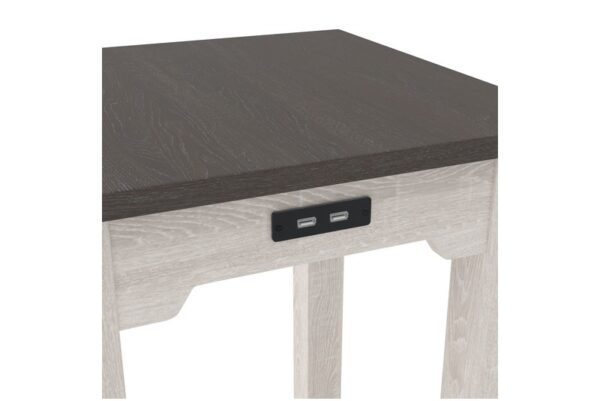 Dorrinson White / Black / Gray Chair Side End Table - Image 7