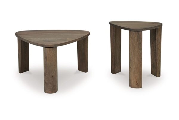 Reidport Grayish Brown Accent Cocktail Table Set (Set of 2) - Image 3