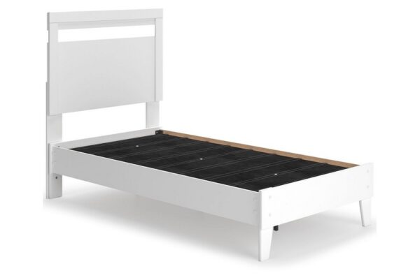 Flannia White Twin Panel Bed - Image 2