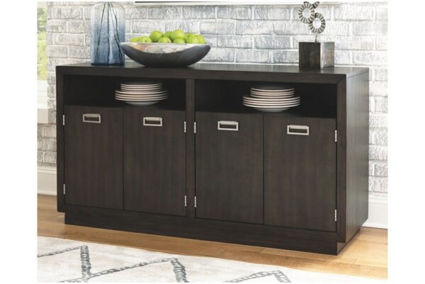 Hyndell Dark Brown Dining Room Server - Image 2