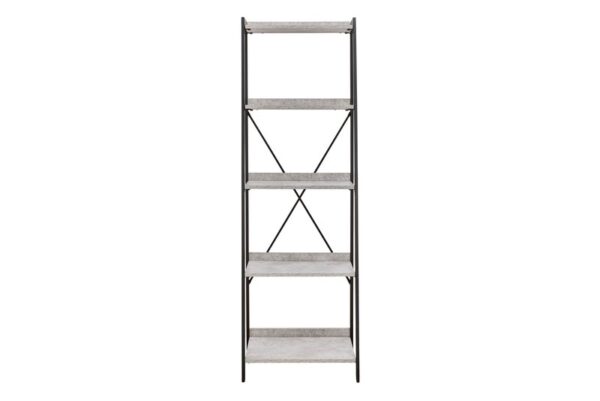 Lazabon Gray / Black Bookcase - Image 3