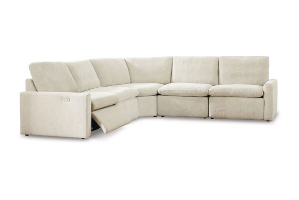 Hartsdale Linen Zero Wall Power Recliner 5 Pc Sectional - Image 4