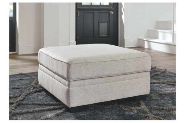 Dellara Chalk Ottoman With Storage - Image 2