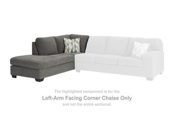 Dalhart Charcoal Laf Corner Chaise - Image 2