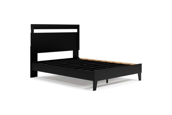 Finch Black / Brown Queen Panel Platform Bed - Image 3