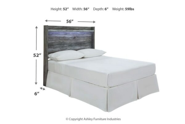 Baystorm Gray Full Panel Headboard - Image 4