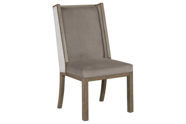 Chrestner Brown Beige Dining Uph Host Side Chair (Set of 2) - Image 3