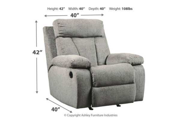 Mitchiner Fog Rocker Recliner - Image 7