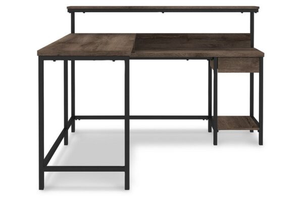 Arlenbry Gray L desk With Storage - Image 5