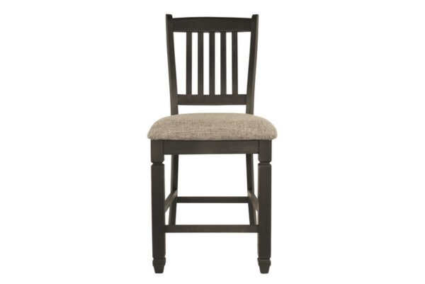 Tyler Black / Grayish Brown Upholstered Barstool (Set of 2) - Image 3