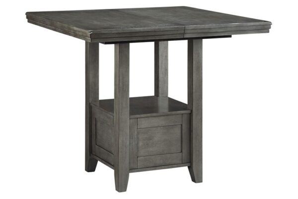 Hallanden Gray Rectangular Dining Room Counter Extension Table - Image 2