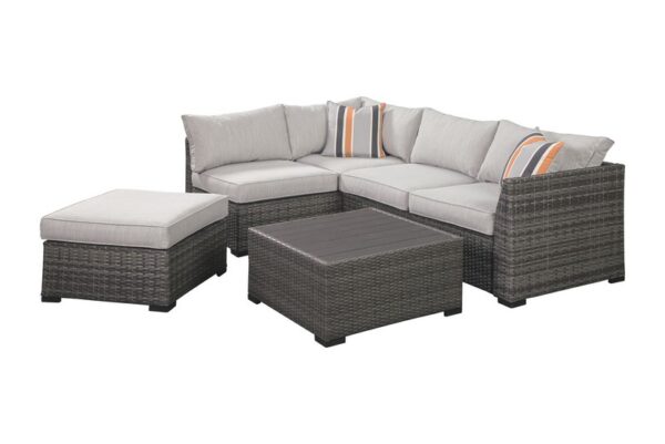 Cherry Point Gray 4 Pc. Lounge Set - Image 3