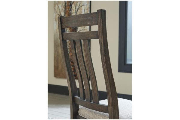 Wyndahl Rustic Brown Dining Uph Side Chair (Set of 2) Slatback - Image 4