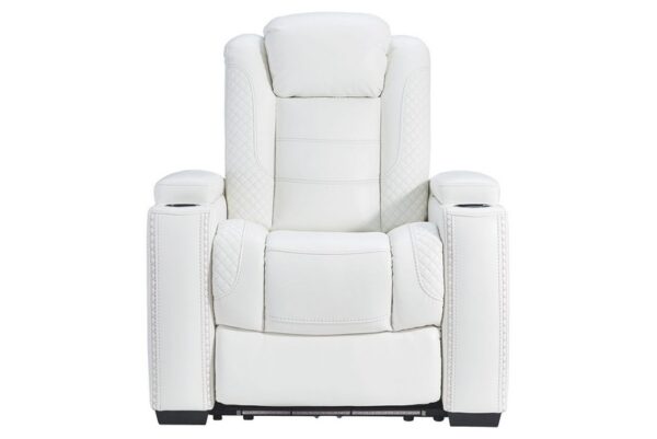 Party White Pwr Recliner-Adj Headrest - Image 9