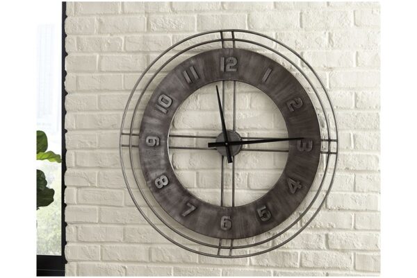 Ana Antique Gray Wall Clock - Image 2