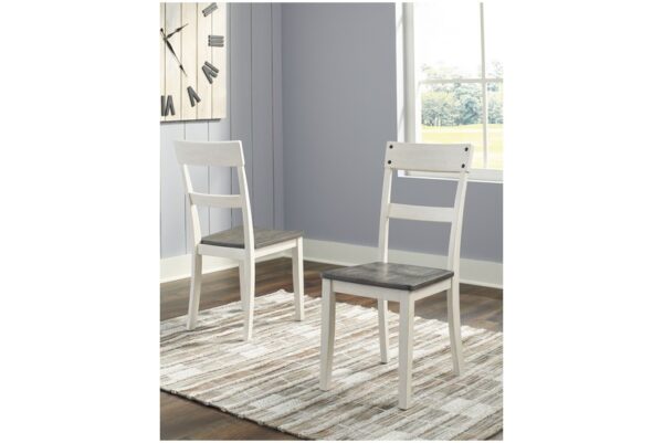 Nelling White / Brown / Beige Dining Room Side Chair (Set of 2) - Image 2