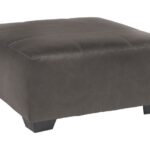 Aberton Gray Oversized Accent Ottoman